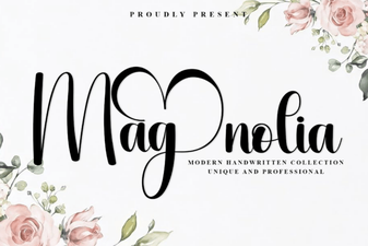 Elevate Your Designs with the Elegant Magnolia Font